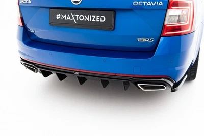 Diffuseur arrière V.2 pour Skoda Octavia RS 3 III 5E approche arrière... - Photo 1/4
