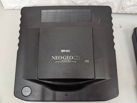 SNK Neo Geo CD Console 2 Arcade Sticks AC Adapter Japan Tested No AV Cable