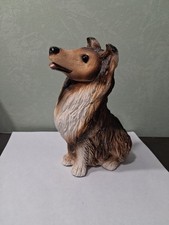 Sable Rough Collie / Sheepdog, Heavy Desk Figurine 6" Tall