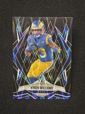 2025 Panini Phoenix Kyren Williams #113 Black Seismic 1/1 Los Angeles Rams