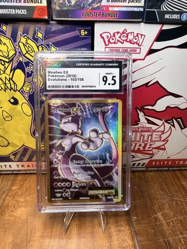 Pokemon Mewtwo EX 103/108 Ultra Rare Evolutions - CGC 9.5