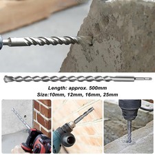 SDS PLUS Hammerbohrer Betonbohrer Steinbohrer Bohrhammerbohrer 500 mm Länge