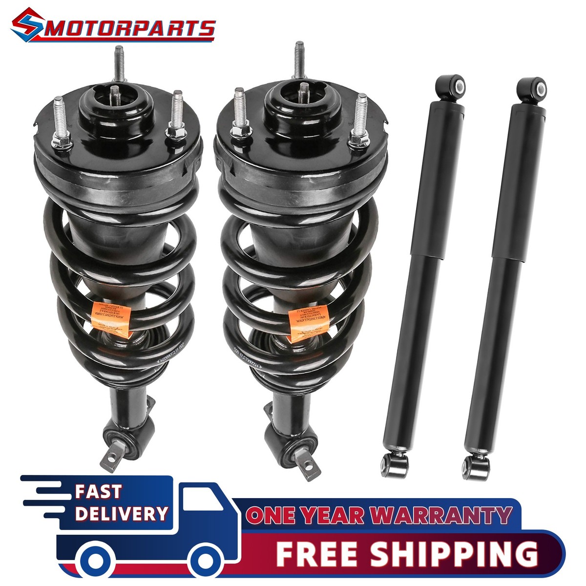 Front Strut Shock Absorber For 2000-2006 Chevy Suburban 1500 Tahoe/GMC Yukon, 1999-2006 Silverado/Sierra, 2002-2006 Avalanche, Replace 344381, Left & Right, 2PCS, Shocks - Canada