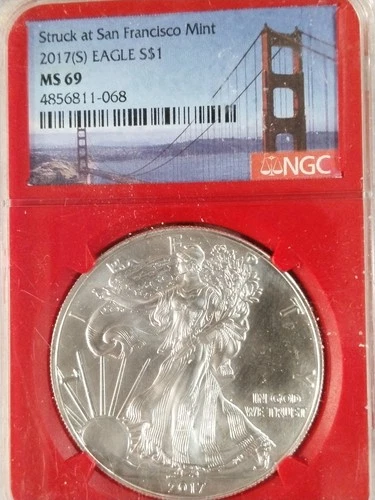 2017-(S) $1 1oz Silver American Eagle MS69 NGC 4856811-068