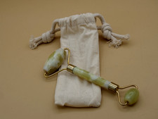 Natural Cream Stone Facial Jade Stone Roller Beauty Massage Tool Face Massage