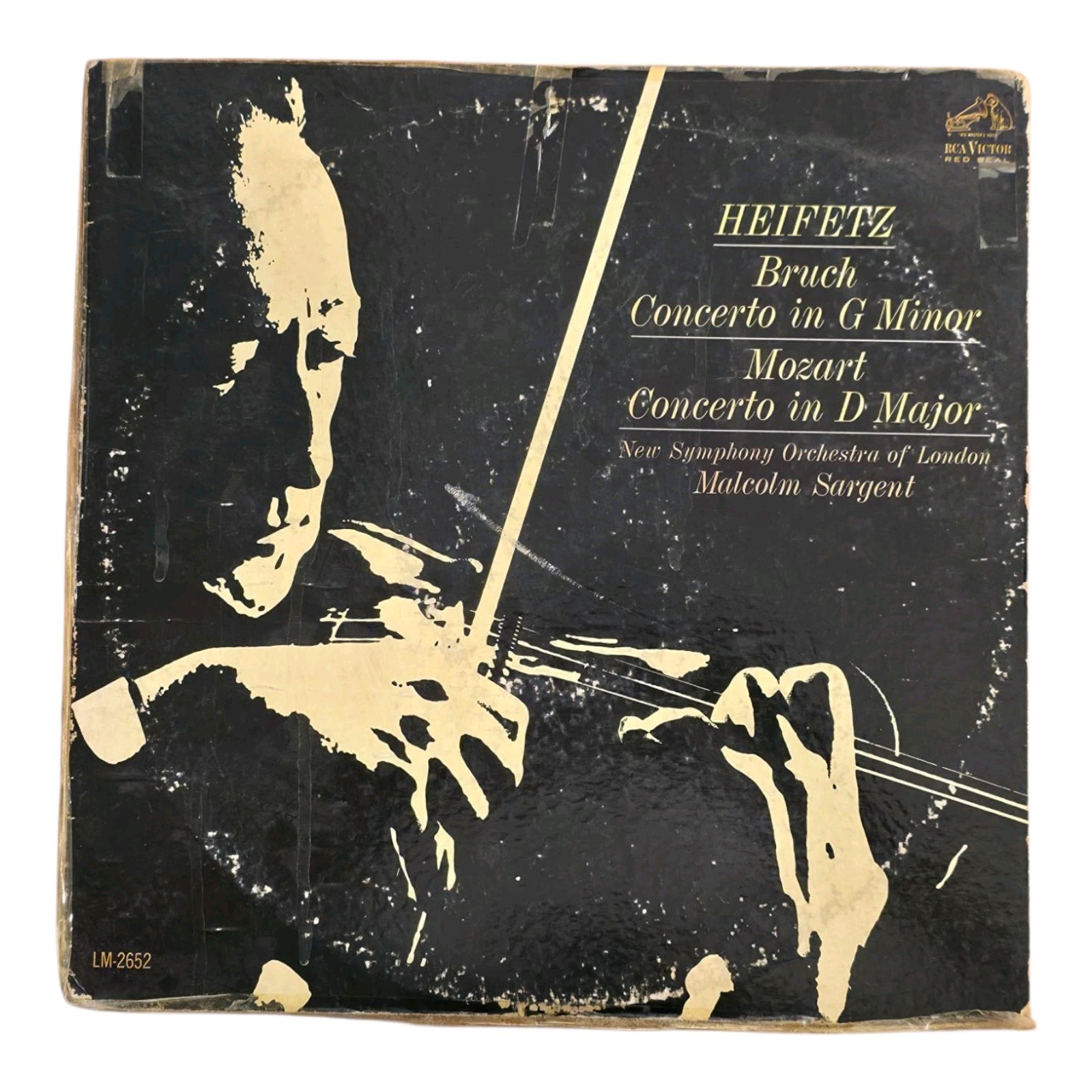 Heifetz Bruch Mozart Concerto Vinyl LP Schallplatte RCA Victor#R3-4-Mo10