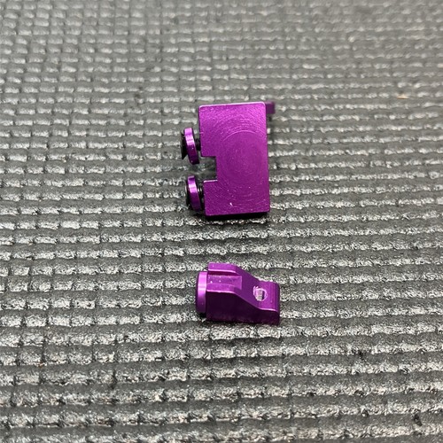 HPI 31401 Pro4 Purple Aluminum Transponder Servo Mount Set Pro 4 RARE Vintage RC - Picture 4 of 7