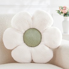 Flower Pillow,Cute Daisy Flower Shaped Throw Pillow for Home Decor,Soft Flowe...