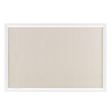 Bulletin Board 24 X 36 Cork Board with Linen Solid Wood Frame Wall Mounted Pin B