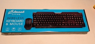 Eternal Living Wireless Keyboard And Mouse New Open Box Home/Office Use 2024