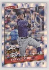 2020 Panini Donruss Highlights Silver 177/349 Trevor Story #H-5 1u6