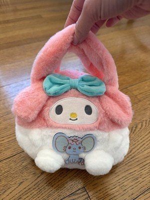 My Melody Plush Mini Tote Bag Pink Kawaii Handbag Cute Fluffy New