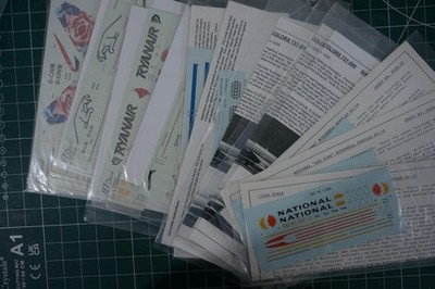 1/200, 1/144 MIXED DECALS # SUPERB RARE HARD TO FIND OOP AIRLINER DECALS LOT 6