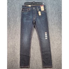 Levi Strauss 510 Skinny Stretch Dark Wash Jeans Mens 32x34 - NEW