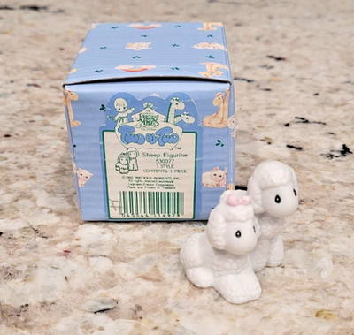 Noah's Ark * Precious Moments Sheep * Two by two *Enesco 530077 1992 NEW in box