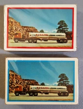 Vintage Double Deck Steere Tank Lines Advertising Redislip Playing Cards, Sealed