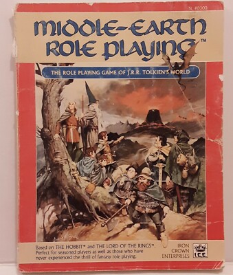 Middle-Earth Role Playing Rulebook 1986 ICE MERP Tolkien Lord of the Rings #8000
