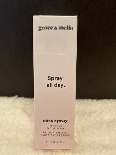 Grace & Stella Spray All Day Rose Spray Hydrating Facial Spray 30ml/ 1oz Sealed - Picture 2 of 7