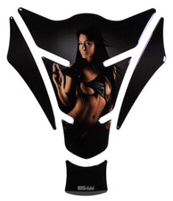 Tankpad 3D Motorrad Aufkleber Sexy Girl Schwarz Kratzschutz Tankschutz : Form 15