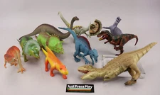 Lot of 10 Vintage Plastic Dinosaurs NCLA, Boley, Disney ++