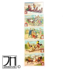 Liebig bilder Sammelbilder 5 Stk der Serie Wie man reist