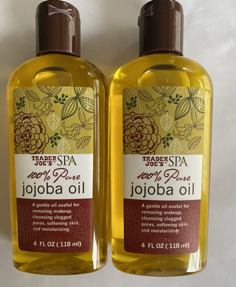 Trader Joes Pure Natural Jojoba Oil Twin Pack 4oz Each  