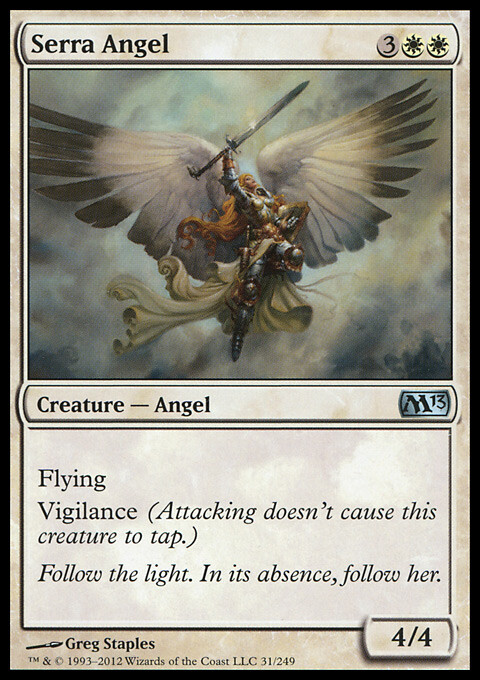 MTG Magic the Gathering Serra Angel (31/260) Magic 2013 LP