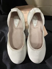 New! Bloch Girls ISADORA White Patent Leather Ballet Flats Shoes US 11 Easter
