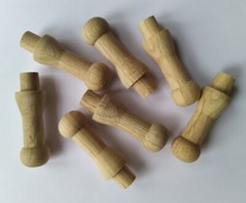OAK WOODEN Shaker Pegs 62mm Unfinished Solid Wood Hooks Hangers Shabby 