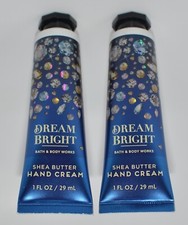 2 BATH BODY WORKS DREAM BRIGHT HAND CREAM LOTION SHEA BUTTER TRAVEL SIZE 1 OZ