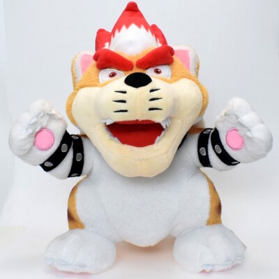 Super Wonder Meowser Cat form of Bowser Koopa 11 inches Stuffed Animal Plush Toy