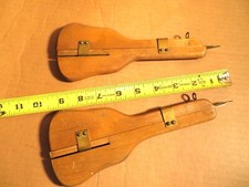 Shuttle Wooden Rug Hooking Needle Tool VTG Wood/Metal Susan Burr