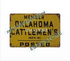 Oklahoma Cattlemen's Assn Member farm ranch metal tin sign western home decor