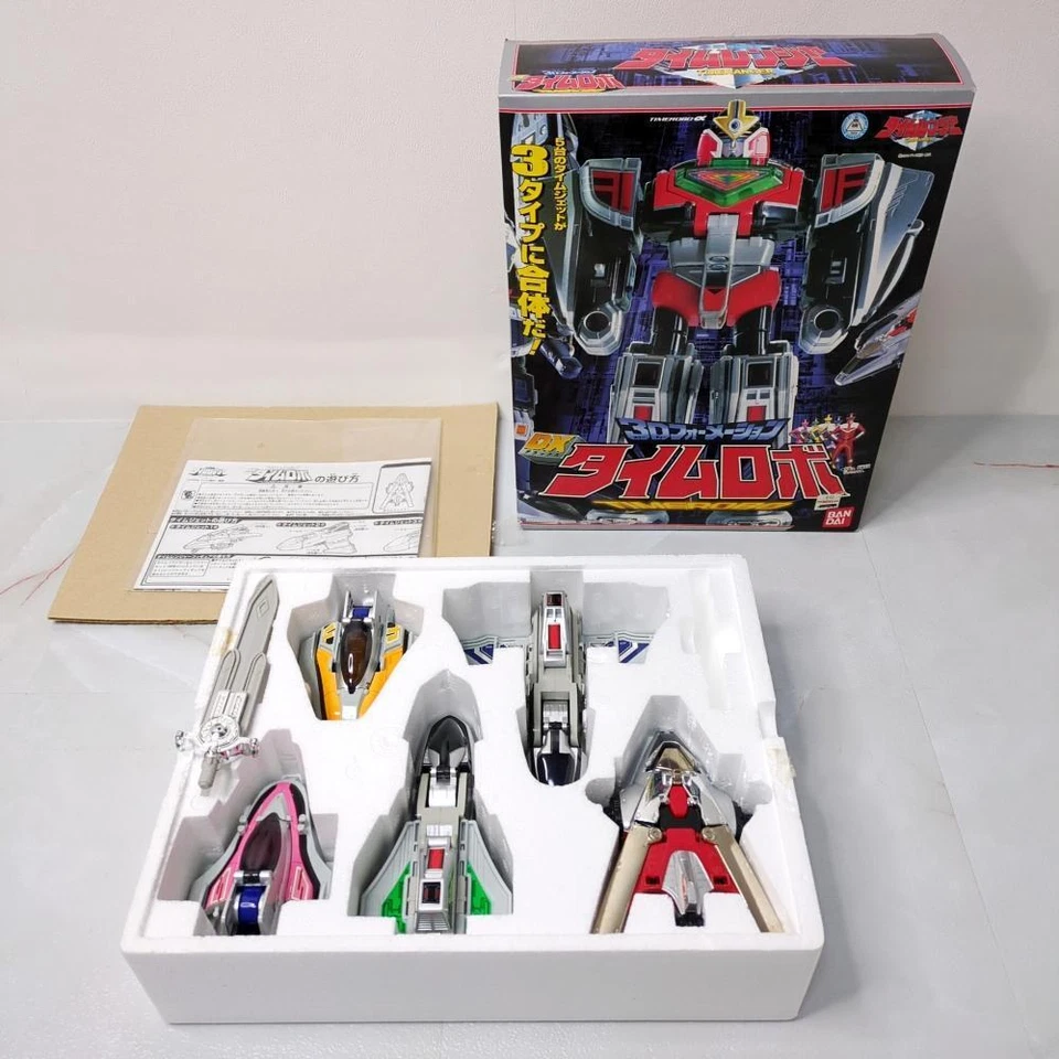 BANDAI Power Rangers Time Force Megazord DX Time Robo Time Ranger 3D Flyer W/box - Image 2 of 4