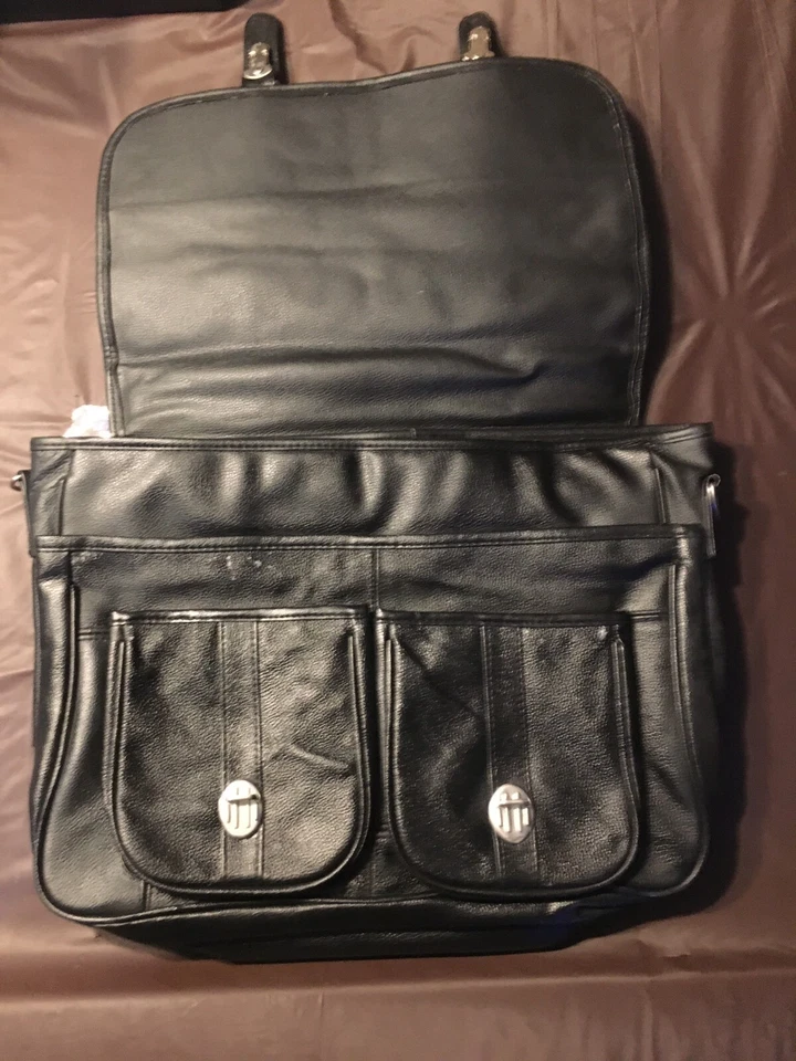 Bolso Maletín Embassy Cuero Negro con Correa Nuevo con Etiquetas Foto 2 de 4