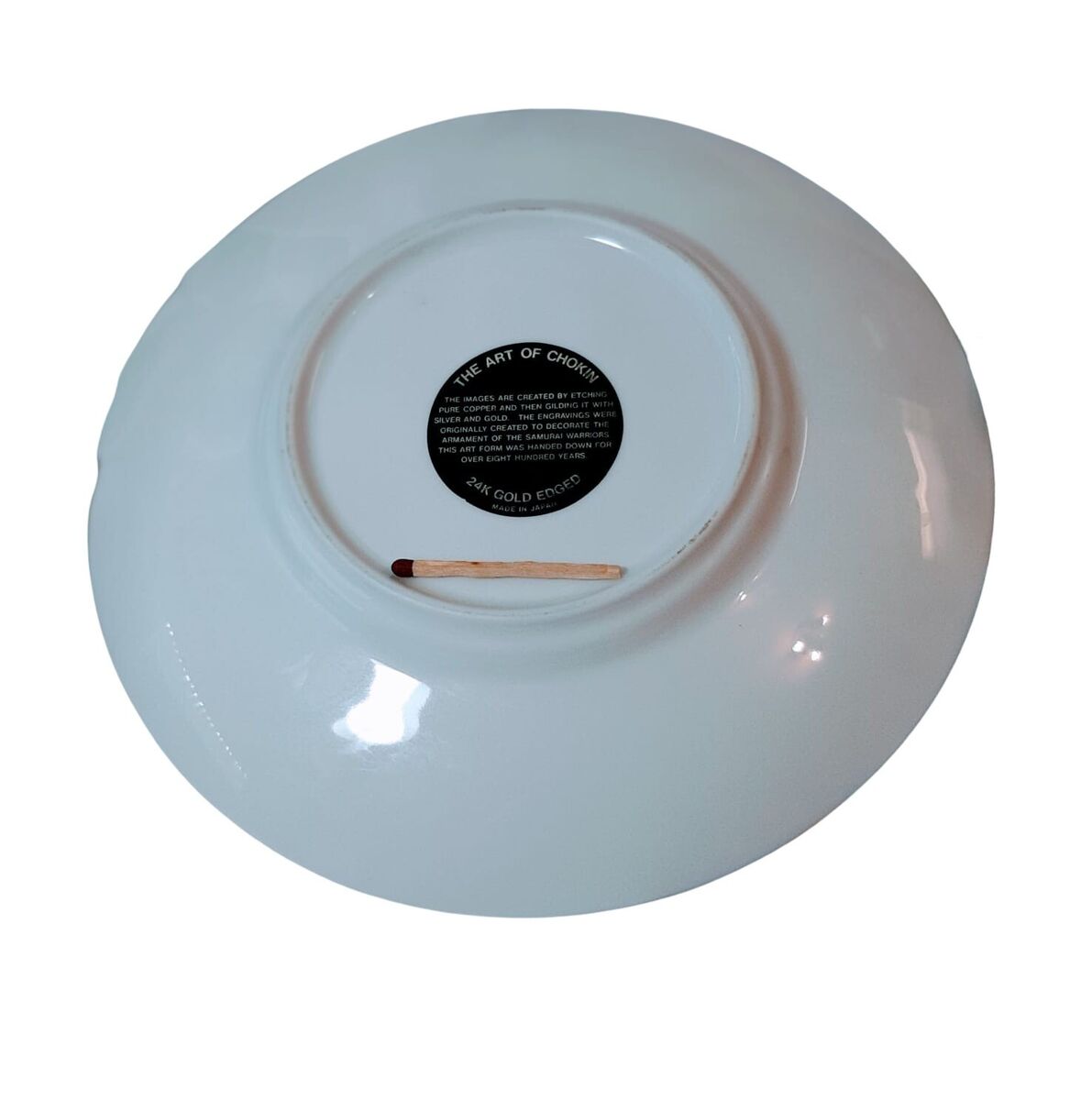 Art of Chokin 24k Gold Edged Dish Plate Copper Silver Made Art of Chokin 24k Gold Edged Dish Plate Copper Silver Made