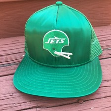 Vintage 80's NFL New York Jets Hat AJD Snapback Made in Usa