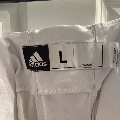 Boys Adidas Youth White Football Pants Size Large - Picture 3 of 5