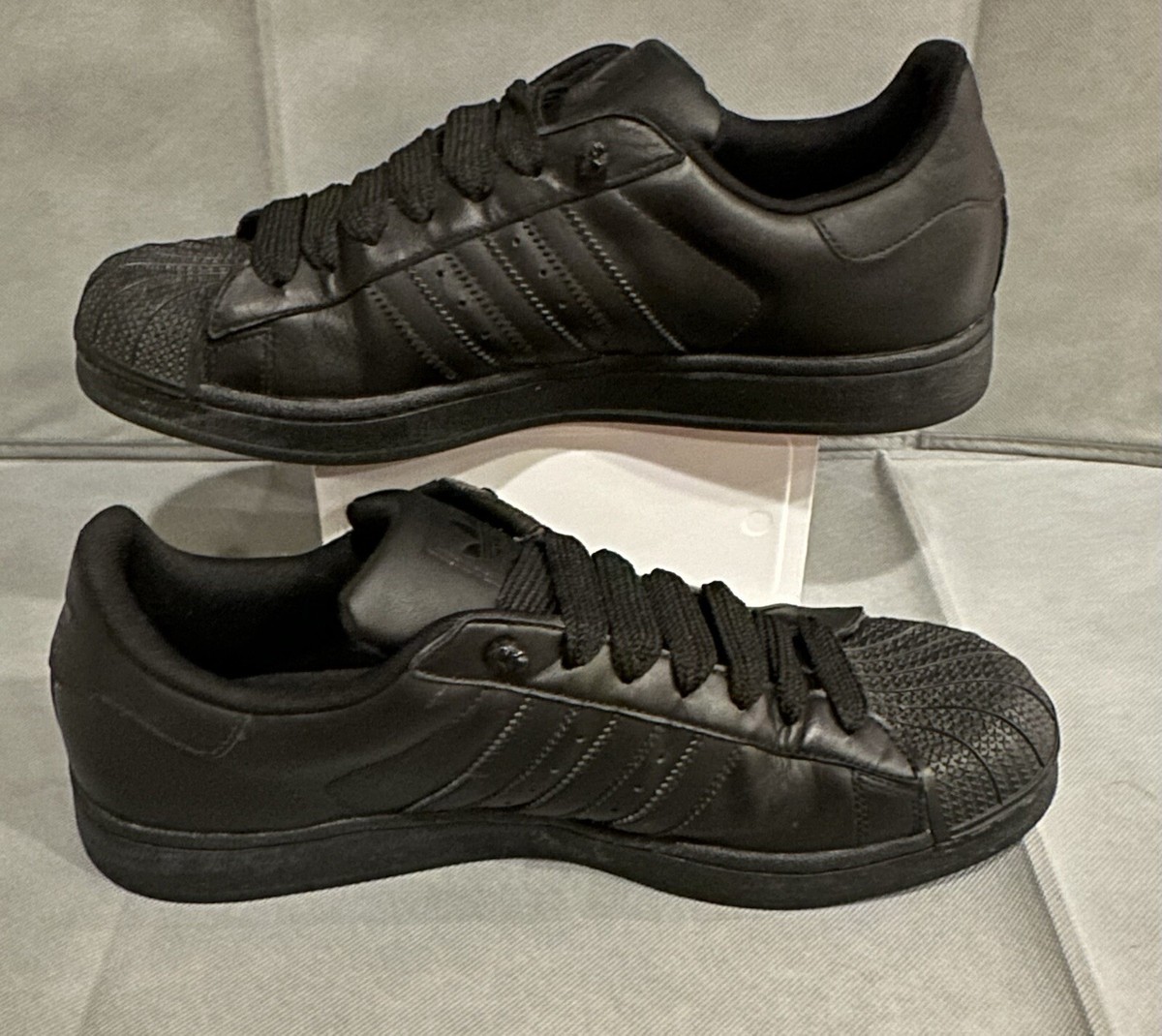 Mens adidas Superstar Shelltoe Triple Black G14748 Shoes