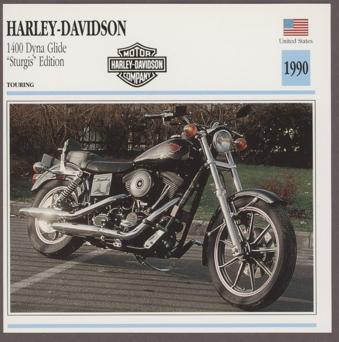 Harley Davidson 1990 Dyna Glide Sturgis Edito Service Atlas