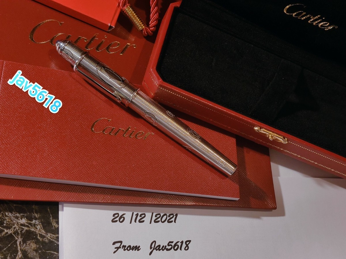 CARTIER DIABOLO FOUNTAIN PEN 160TH ANNIVERSARY GOLD 18kt NIB