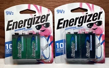 Energizer 9V Ultimate Lithium Batteries 4 count  (Two Packs of 2) Exp 12/2032