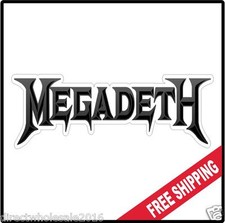 Megadeath Vinyl Wall logo Decal Sticker Heavy Metal Rock Band 80's Various