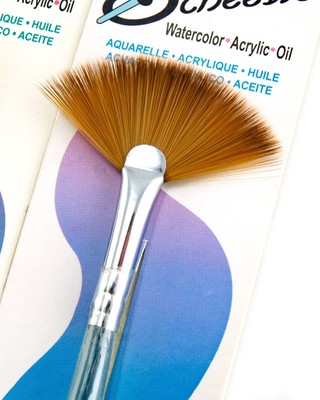 Weber Susan Scheewe Paint Brush 6pc Lot Size 1 3 5 6 Round #2 Fan Angular  Shader | eBay