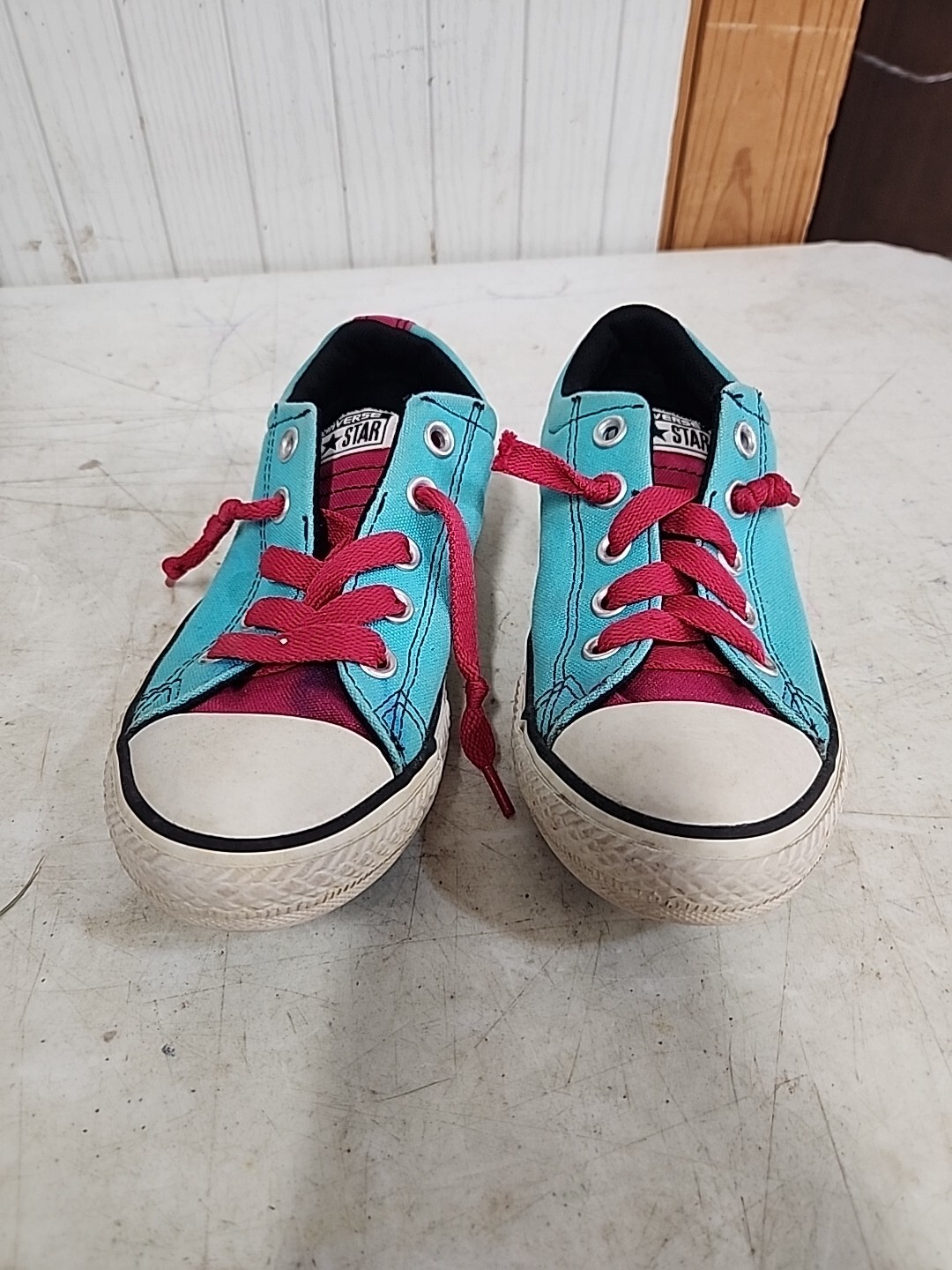 Low Top Two Tone Size 1 Turquois/pink