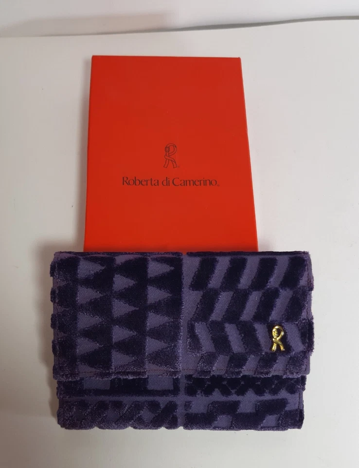 Portafoglio Pochette Portadocumenti ROBERTA DI CAMERINO Originale Raro Organizer - Immagine 3 di 4