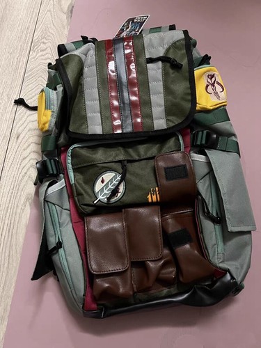 Star Wars Boba Fett Backpack Rebel Alliance Icon Laptop School Shoulder Bag Gift - Picture 24 of 24