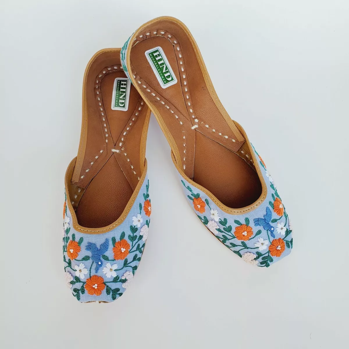 Blue outlet mojari shoes