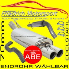 FRIEDRICH MOTORSPORT 70mm AUSPUFFANLAGE f�r BMW 330d E93 Cabrio