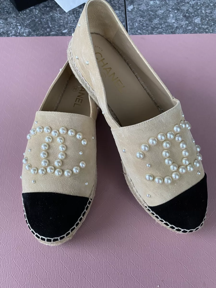 Pearl chanel cheap espadrilles